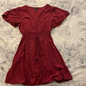 Burgundy dress